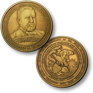 Ulysses s Grant U s President Illinois Medallion