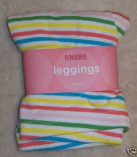 Gymboree Happy Rainbow Bright Striped Leggings 10