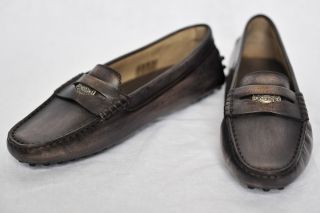 Tods Tods Aged Brown Heaven Penny Loafer Driving Shoe Flats New Box 5
