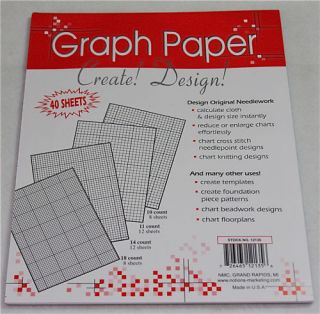 Cross Stitch Design Graph Paper 40 Sheets 8 5 x 11
