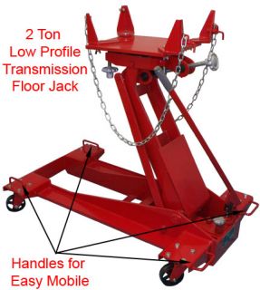 HD 2 Ton Low Profile Hydraulic Transmission Jack Lift