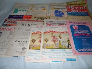 box lot of 28 vintage sheet music and songbooks