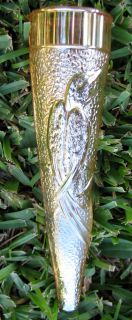 Dugan Diamond Scarce Woodpecker Wall Vase 1920s Marigold Carnival