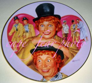 Love Lucy Meets The Stars Lucy Harpo Marx Plate
