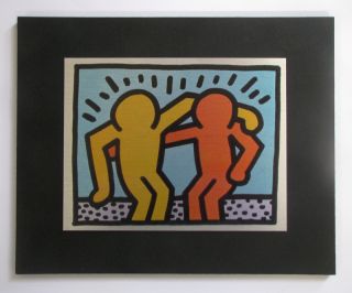  of a piece of work by keith haring the print is applied on an mdf