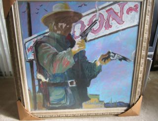 Paul Blaine Henrie Artist Original Painting of Clint Eastwood Josey