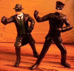 Green Hornet and Kato Action Figures Carls Jr Lot 4 Inch