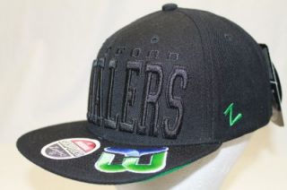 Hartford Whalers NHL Zephyr Snapback Hat Cap Gotham Black