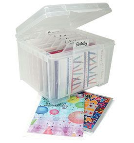  Holiday Plastic Greeting Card or Recipe Box Kitchen Organizer