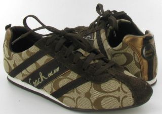 Coach Henrietta Fashion Sneakers Brown Womens size 6 M Used $108