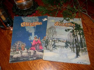 Vtg Books An American Annual Christmas Literature and Art Poems