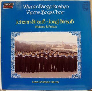 Harrer Vienna Boys Choir Johann Josey Straub Waltzes Polkas LP Mint
