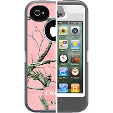 Otterbox Case Defender Realtree Camo iPhone 4 4s Pink with Clip