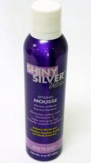 One N Only Shiny Silver Mousse Blonde White Gray Hair