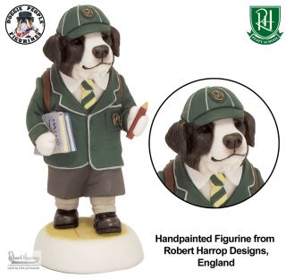   Collie Puppy School Boy Robert Harrop Dog Figurine Statue DPUP08