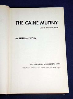 Mutiny A Novel of World War II by Herman Wouk 1st Illustr Ed HC