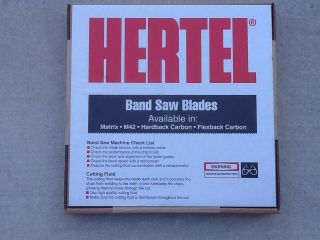 Hertel Band Saw Blade New Bi Metal