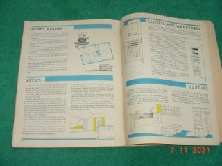 Vintage 1944 Hughes Lumber Co Home House Plans Advertising Texas