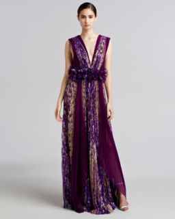 Silk Chiffon Gown  