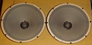 Matched Pair of Vintage Heppner 12 Alnico Speakers 8 Ohm Jensen P12Q