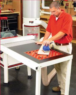 JET 708403K Stand Alone Downdraft Sanding table with legs   