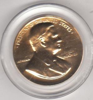 President Herbert Hoover Inaugural Medal Gold Plated
