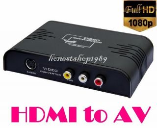 New HDMI to AV Converter HDMI to Composite s Video Audio Converter