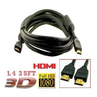 25 FT 1 4 HDMI Cable High Speed 10 2 Gps 2160p 3D HDTV Ethernet xBox