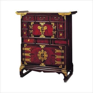 Oriental Furniture Chinese Secret Door Scholar Chest JPN VC364