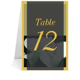 Wedding Table Number Cards   Calla Lily Dream #1 Thru #19
