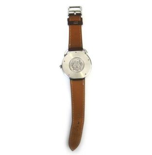 Hermes Vintage Arceau Automatic Winding Watch Tan Strap