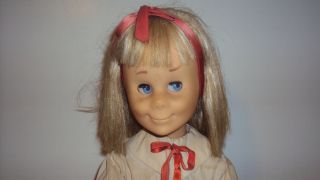 Streked Blonde Very Pretty Charmin Chatty Cathy Doll With Vingtage Out