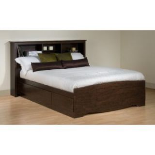  New Attractive Storage Headboard for King Size Bed Espresso