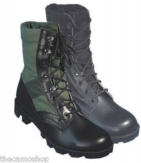 Army Jungle boots New mens black/black Combat boots leather/nylon