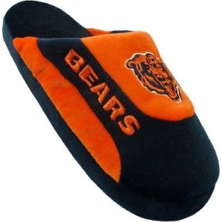 Comfy Feet CHI07SM Chicago Bears Slippers Low Pro Stripe Small Size