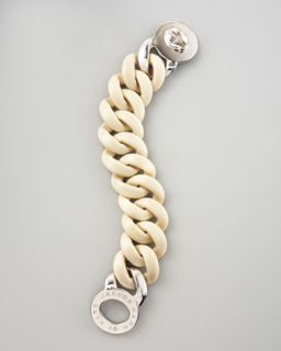 Marc By Marc Jacobs Katie Acrylic Turnlock Bracelet, Beige   Neiman