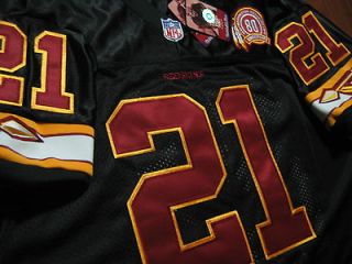 NEW TAGS Sean Taylor #21 Redskins Throwback with 80th Patch sewn blk