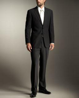 Armani Collezioni Modern Fit Check Dress Shirt, Purple   Neiman Marcus
