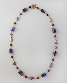 Single Strand Multi Stone Necklace, 36
