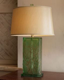 Aqua Sea Fan Table Lamp   