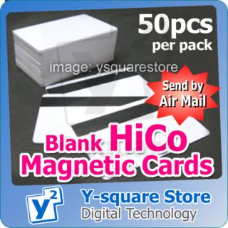 50x HiCo 1 3 Magnetic Stripe blank CR80 ID ISO PVC Credit Card PVC