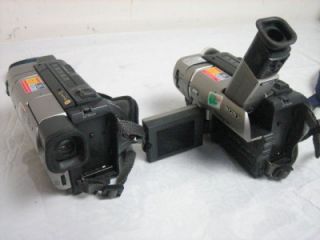  45) Lot of 2 Sony Video 8mm Camcorder Handycams CCD TRV517 & CCD TRV57