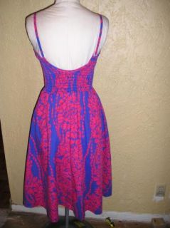 Vintage 70s Hilo Hattie Hawaiian Pin Up Full Skirt Sun Dress Modern
