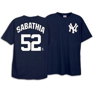  New York Yankees Name and Number T Shirt, Navy