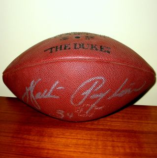  Payton Signed Football by Sweetness Himself The Hall of Famer