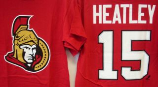 NHL NHLPA Ottawa Senators T Shirt Dany Heatley Youth