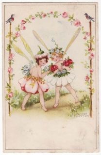 Post Card Fairies in The Garden Hannes Petersen