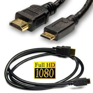 ft Mini HDMI Video Audio Cable for HD Canon Sony Camcorder Handycam