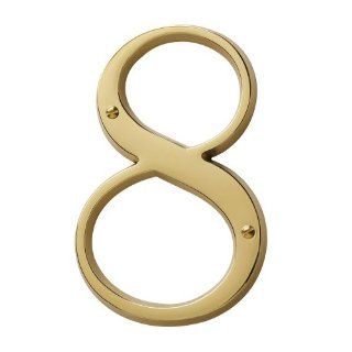  Number Solid Brass Residential House Number 8 Patio, Lawn & Garden