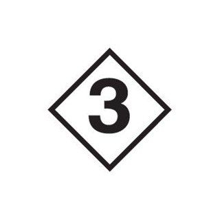 6 Number for 15 x 15 NFPA Placard   3